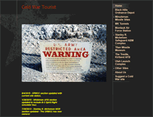 Tablet Screenshot of coldwartourist.com